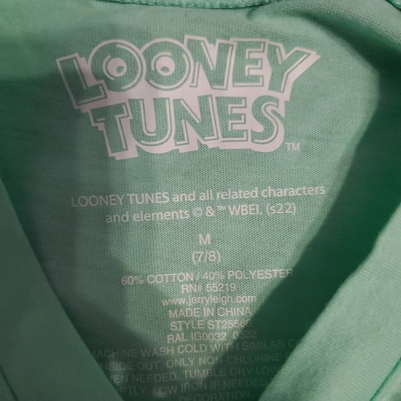 NWT Warner Brothers Looney Tunes Girls Tee Shirt M 7/8 - Picture 4 of 5